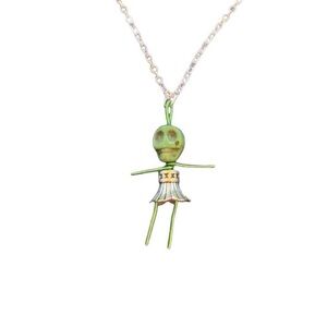 Green Skeleton Necklace